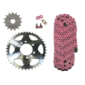 Pink 520x98 Non O-Ring Drive Chain 15/40 Sprockets 2004-2008 Arctic Cat Dvx400 - All