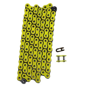 Yellow 520x110 Non O-Ring Drive Chain Atv Motorcycle Mx 520 Pitch 110 Links - All