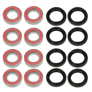 Front And Rear Wheel Bearing Seal Kit Yamaha Grizzly 660 4x4 Yfm660fw 2002 - All