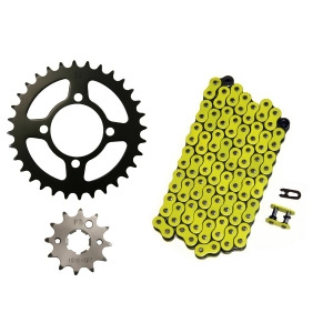Yellow 520x74 O-Ring Drive Chain 12/32 Sprockets 2004-2013 Yamaha Grizzly 125 - All
