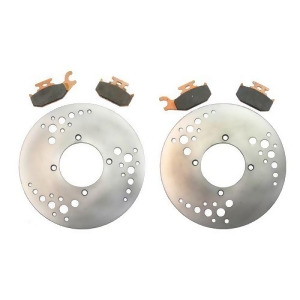 Front Brake Rotors and Pads- Can Am Outlander Max 650 Xt 4x4-2007 2008 2009 2010 - All