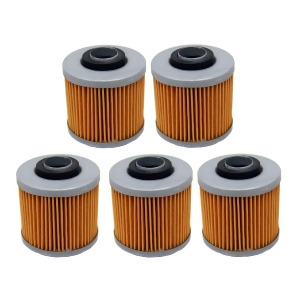 Factory Spec brand Oil Filters 5 Pack Yamaha Mx Atv Motorcycle 5x Fs-707 - All