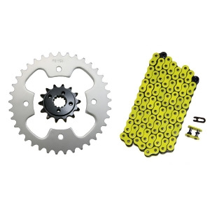 Yellow 520x94 O-Ring Drive Chain 14/37 Sprockets 2003-2004 Polaris Predator 500 - All