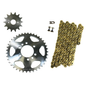 Gold 520x98 O-ring Drive Chain 15/40 Sprockets 2003-2008 Suzuki Lt-z400 - All