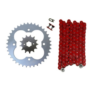 Red 520x86 O-Ring Drive Chain Front Rear Sprockets 13/38 Honda Trx250x - All