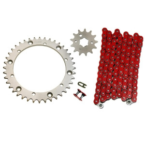 Red 520x98 O-Ring Drive Chain 13/40 Sprockets 1989-2004 Yamaha Warrior 350 - All