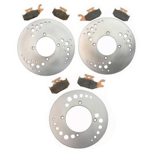 Front Rear Brake Rotors and Pads- Can Am Outlander 330 4x4 2004 2005 - All