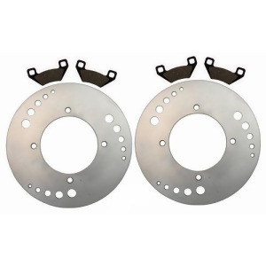 06 Front Disc Brake Rotors with Pads Polaris Hawkeye 300 2x4 4x4 2006 - All