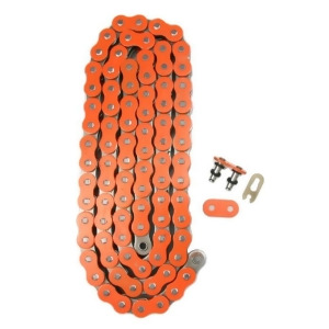 Heavy Duty Orange X-Ring Chain 530 Pitch x 170 Link XRing With Master Link - All