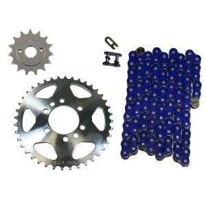 Blue 520x98 Non O-Ring Drive Chain 15/40 Sprockets 2004-2008 Arctic Cat Dvx400 - All