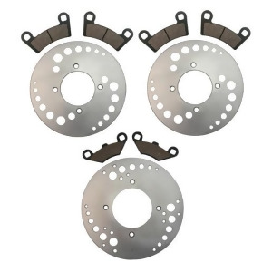 08 Front Rear Brake Rotors and Pads Polaris Outlaw 450 S 2008 - All