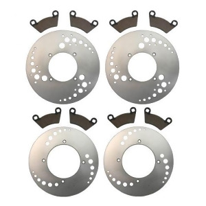 05 Front Rear Brake Rotors and Pads Polaris Ranger 700 Xp 2005 - All