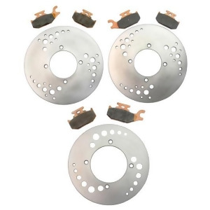 09 Front Rear Brake Rotors and Pads Can Am Outlander 800R Efi 2009 - All