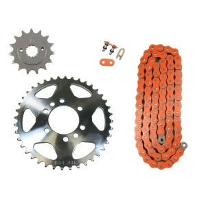 Orange 520x98 Drive Chain 15/40 Sprockets 2003-2008 Suzuki Lt-z400 Quadsport - All