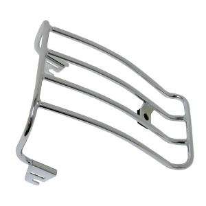 Raider Chrome Luggage Rack fits 1997-1999 Harley Softail with Stock Solo Seats - All