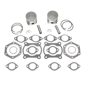 2 Spi Pistons Top End Gasket Kit 1986-1999 Polaris 500 Indy Trail 488cc 72mm - All