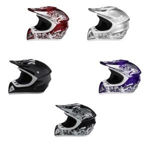Adult Raider Adrenaline Helmet Mx Atv Off Road Bmx Dirt Bike Motorcycle Dot - 2XL