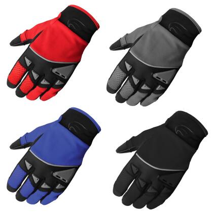 Men's Fulmer GT93 Gel Palm Gloves Motorcycle Riding MX Dirt Bike BMX ATV Trail 