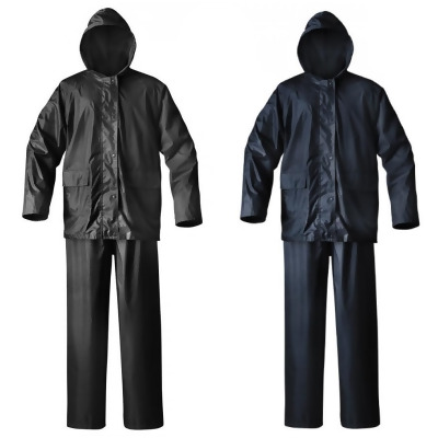 Adult Mossi Simplex Rain Suit Rain Jacket & Pants Waterproof Black or Blue Small 