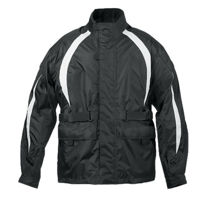 Men's Fulmer TRS2 StormTrak Rain Suit Motorcycle Rain Jacket & Pants BLACK LARGE 