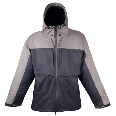 Mens Mossi TPX Rain Jacket Rain Coat Black/Grey Waterproof Large 
