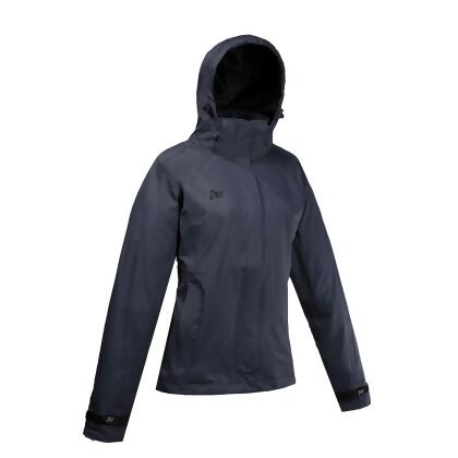 Women's Mossi Quest Rain Jacket Taped Seams Ladies Rain Coat Grey Large 