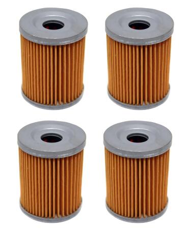 4 Pack of Oil Filters for Suzuki Replaces OEM#'s 16510-24501 & 16510-25C00