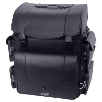 Castle JUMBO Primary Motorcycle Tail Pack Bag Luggage PVC Leather PLAIN 