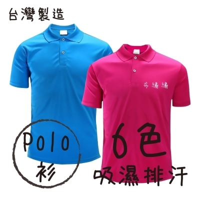 『吸濕排汗』 台灣製造 POLO衫 6色 