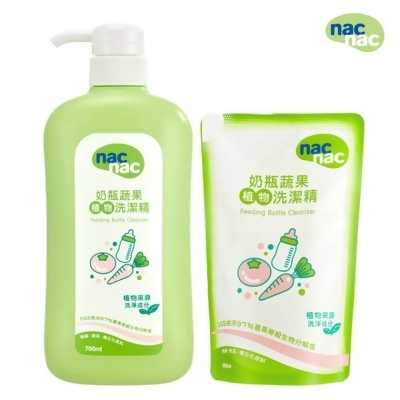 NAC NAC 奶瓶蔬果洗潔精及補充包組 