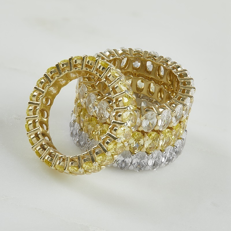KIMBERLY - Oval Cut Eternity band