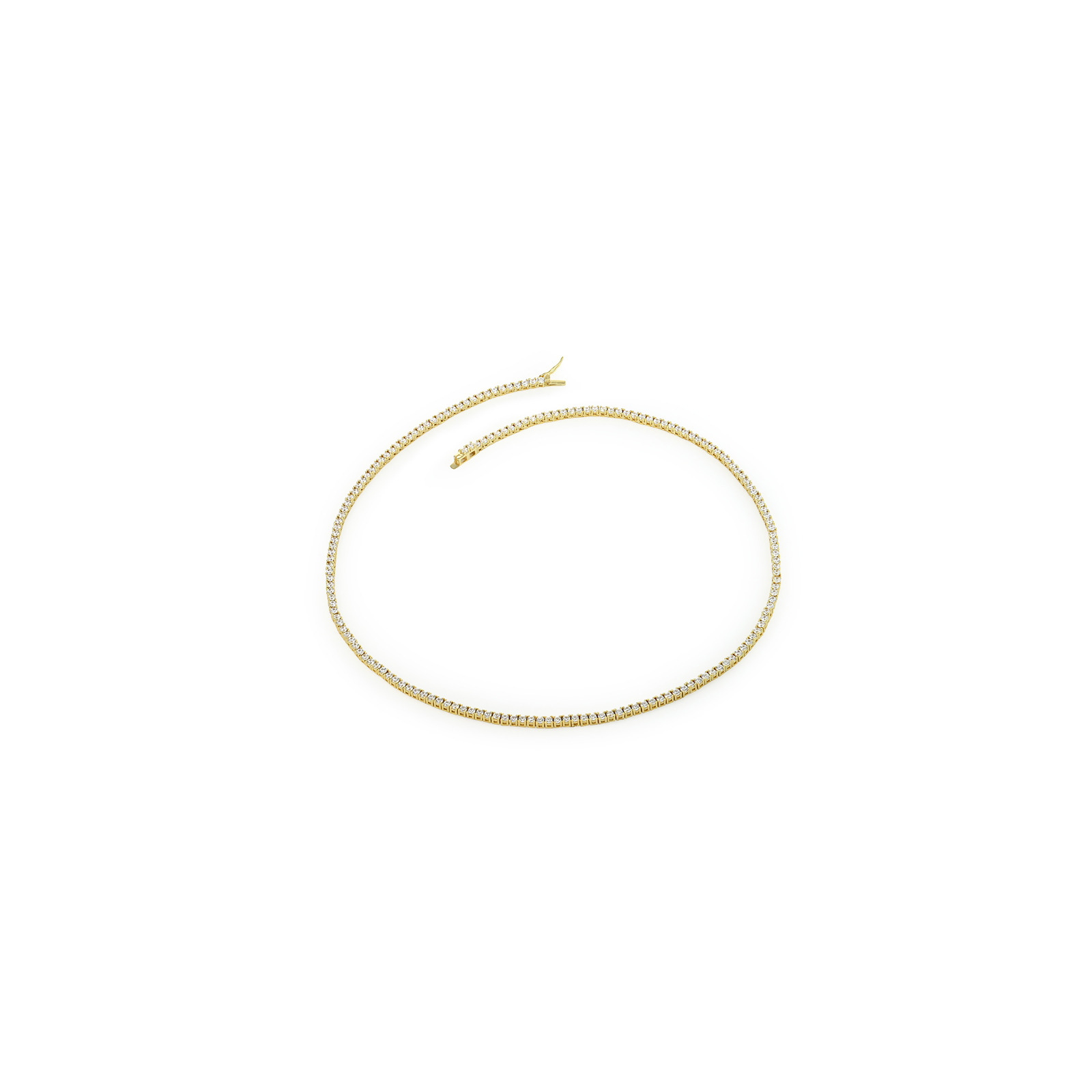 HAILEY - Round Cut Tennis Necklace