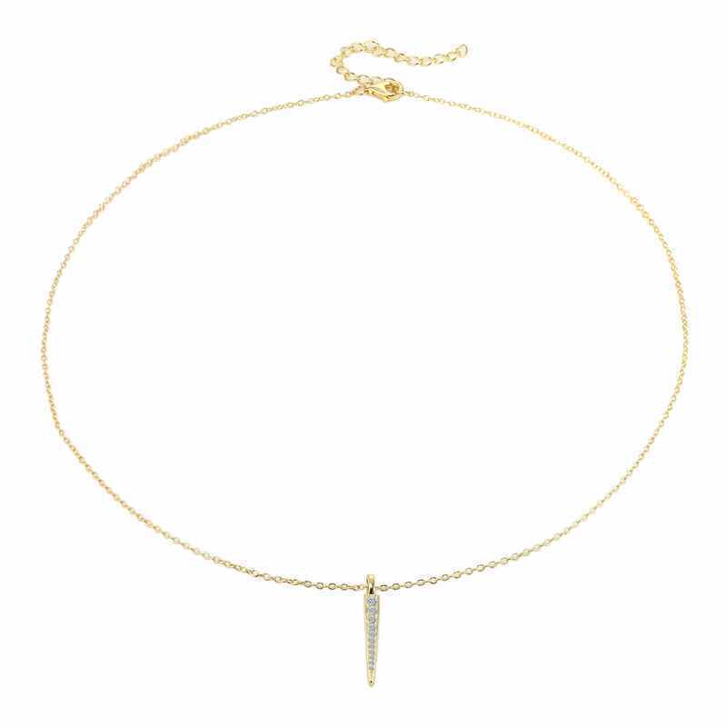HEIDI - Pave Stick Necklace