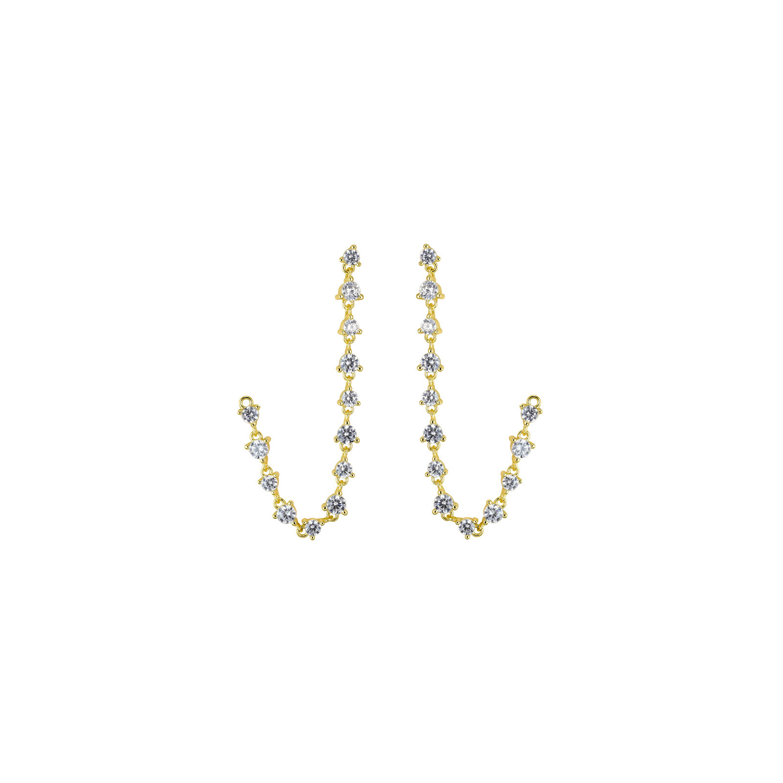 BISOUS - Prong Set Loop Earrings