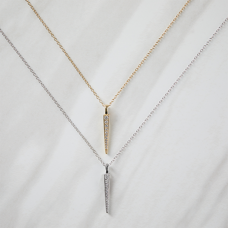 HEIDI - Pave Stick Necklace