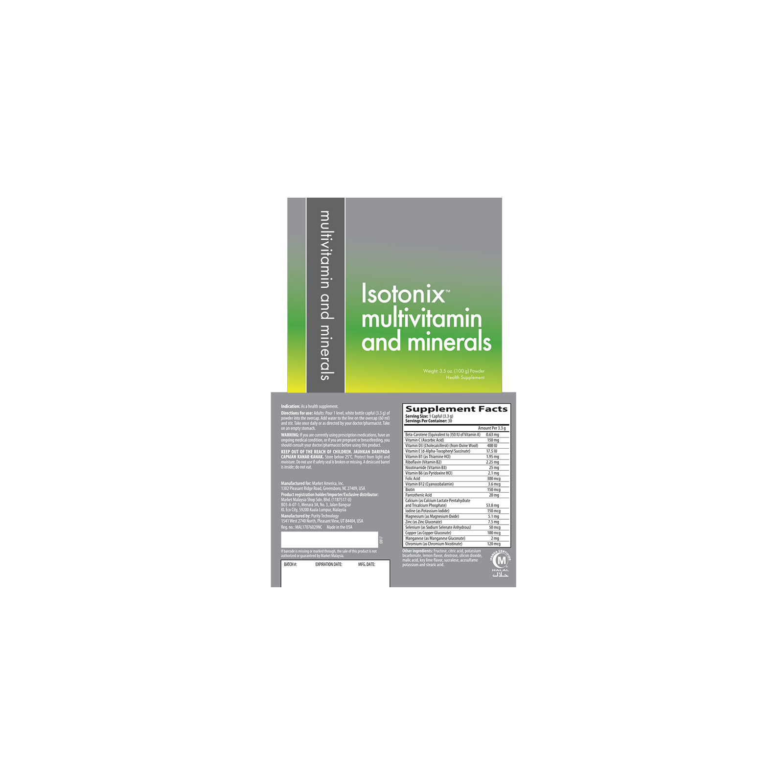 Isotonix™ Multivitamin and Minerals