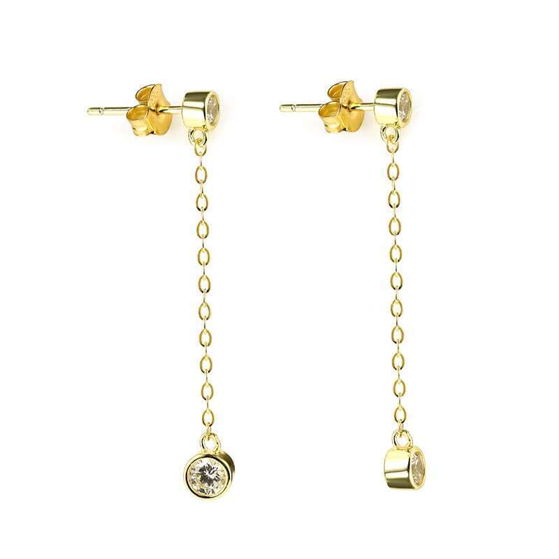 IRIS – Double Stone Drop Earrings
