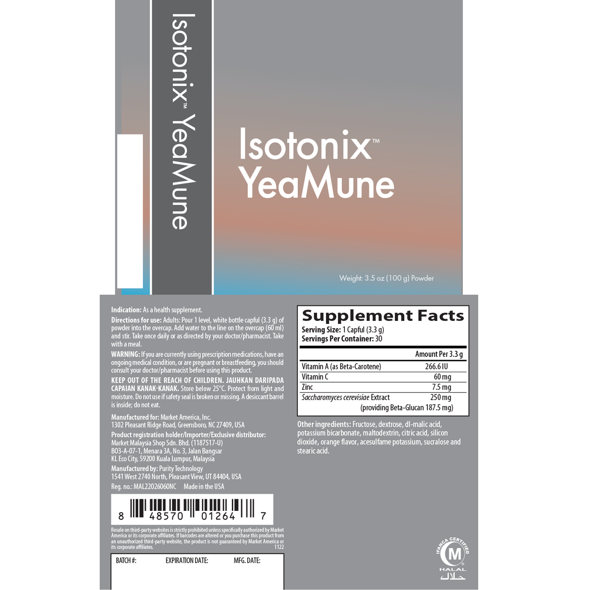 Isotonix™ YeaMune Powder