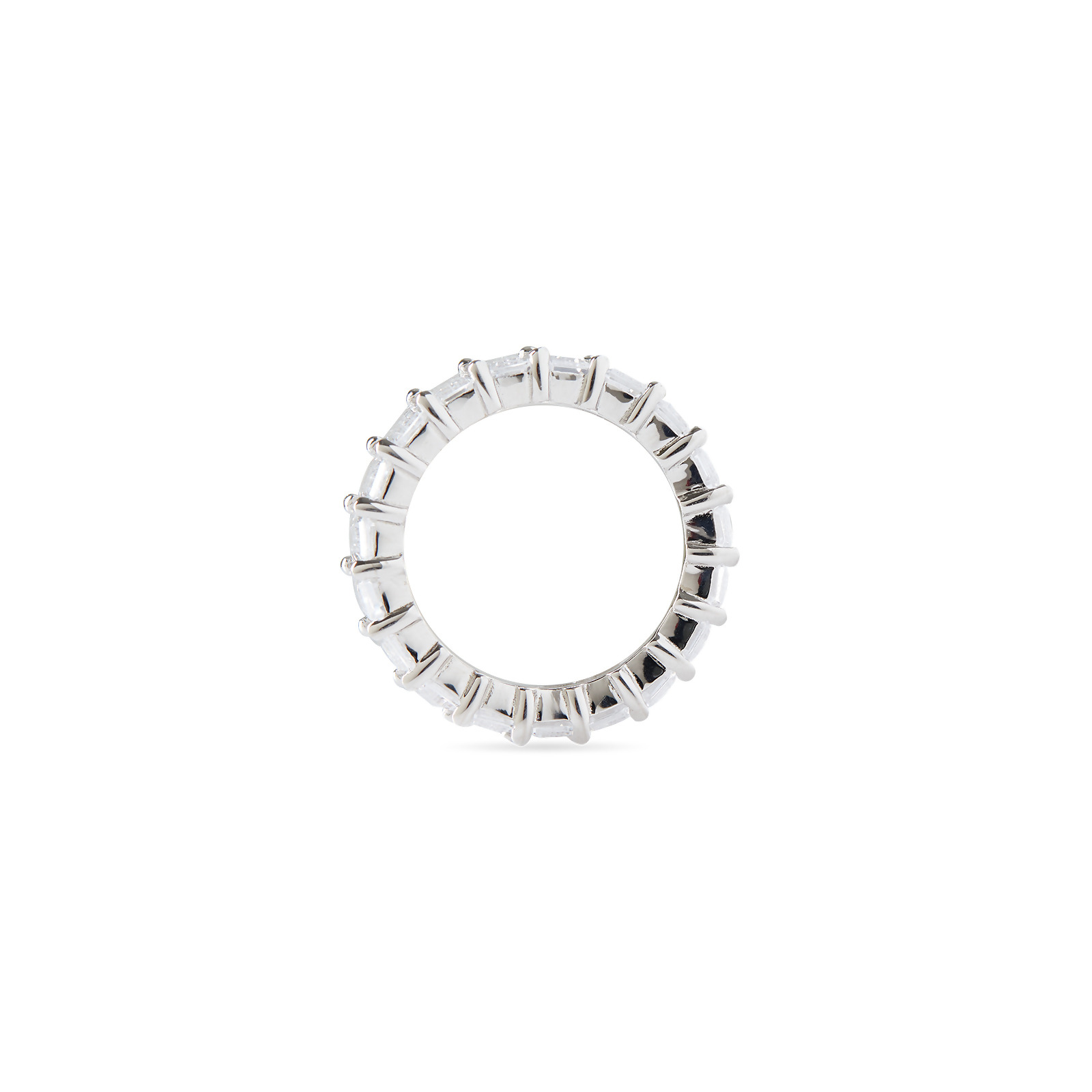 AMBER - Emerald Cut Eternity Band