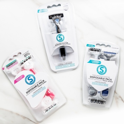 Shopping Annuity Brand Performance Razors Shaving System for Men shown with Performance Razors Disposable Pack for Women & for Men