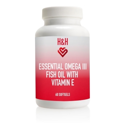 H&H™ Essential Omega III Fish Oil with Vitamin E - Single Bottle (30 Servings)