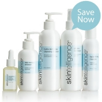 Skintelligence™ Five-Piece Set - Includes Hydra Derm Deep Cleansing Emulsion; pH Skin Normalizer; Daily Moisture Enhancer; Skin Perfecting Complex; and Facial Firming Masque