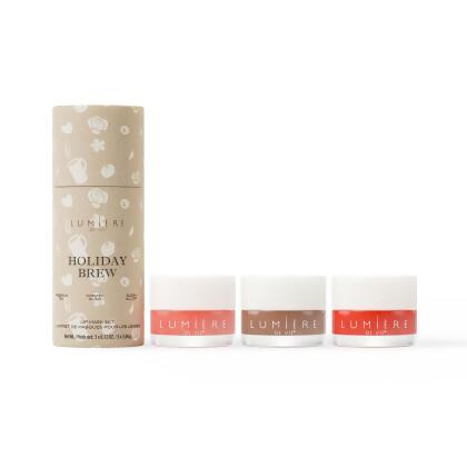 Lumière de Vie&reg; Holiday Brew Lip Mask Set - Includes 3 lip masks