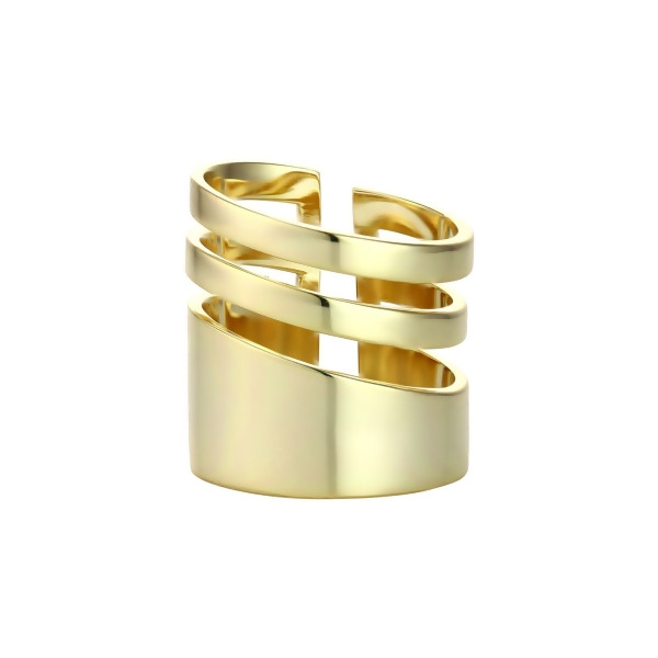 LAYLA - Wide Modern Ring - Size 6 - Gold