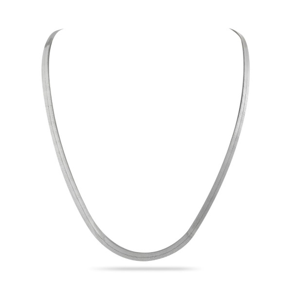 SOPHIA - Thick Herringbone Chain - Silver