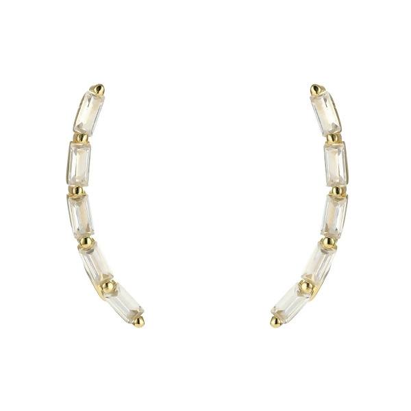 AVERY - Baguette Ear Crawlers - Gold | Clear