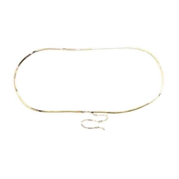 ISLA MUJERES - Herringbone Belly Chain - Size S/M - Gold