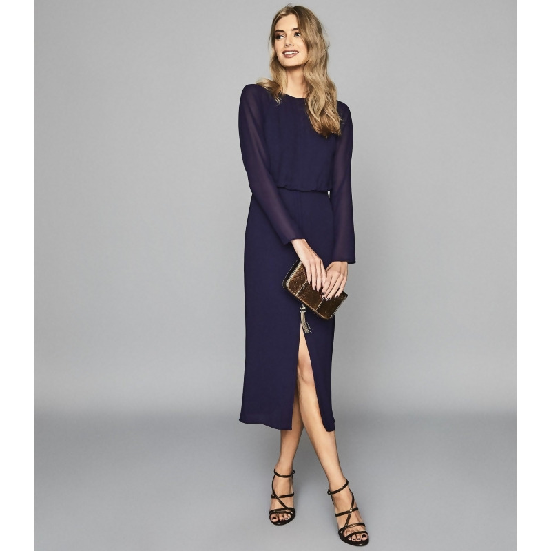 reiss purple dress