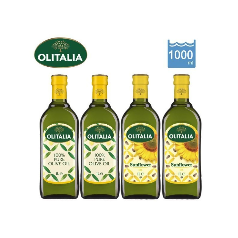 Olitalia奧利塔 純橄欖油 葵花油1000ml各2瓶from E Payless 百利市購物中心at Shop Com Tw