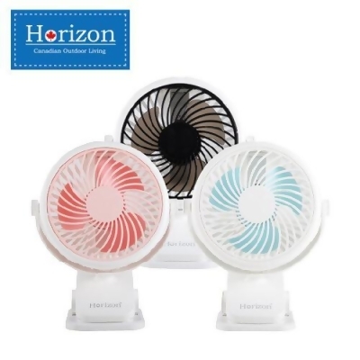 【Horizon 天際線】 USB充電式夾式隨行小風扇HRZ-022 